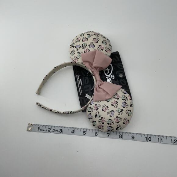 🔥Disney Parks Mickey Minnie Ears SATIN & Leather-Like Head Bow Headband 🔥 - Picture 4 of 4